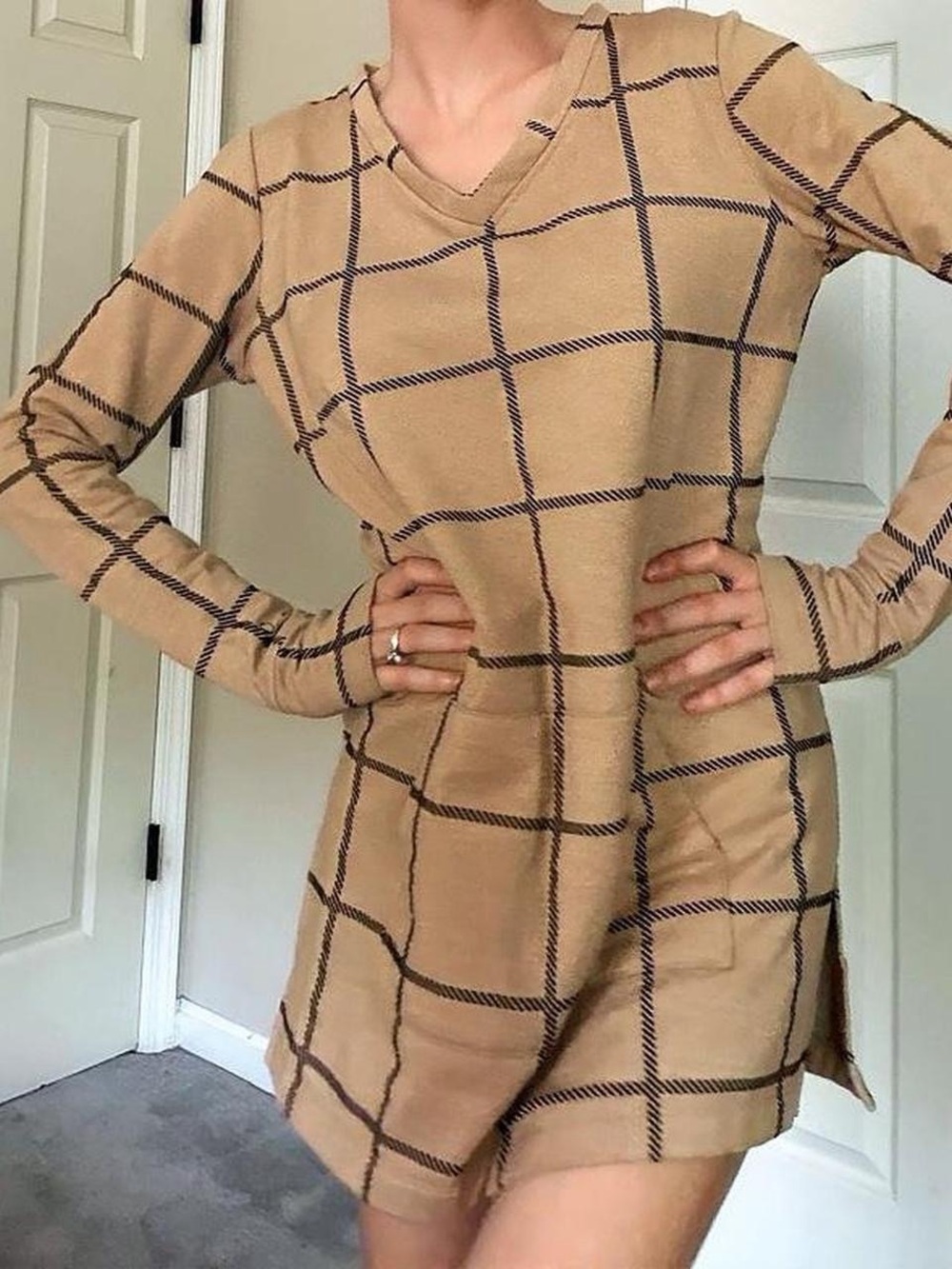 Plaid Tunic